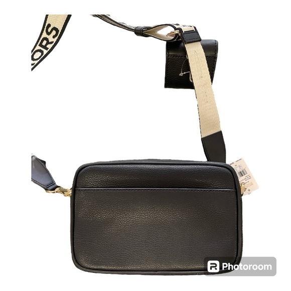 NWT MICHAEL KORS Jet Set Medium Leather Crossbody w/ Case for Apple AirPods Pro - Picture 4 of 8